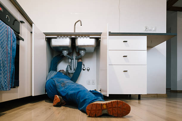 Professional Drain Cleaning technician working in Glendora, NJ